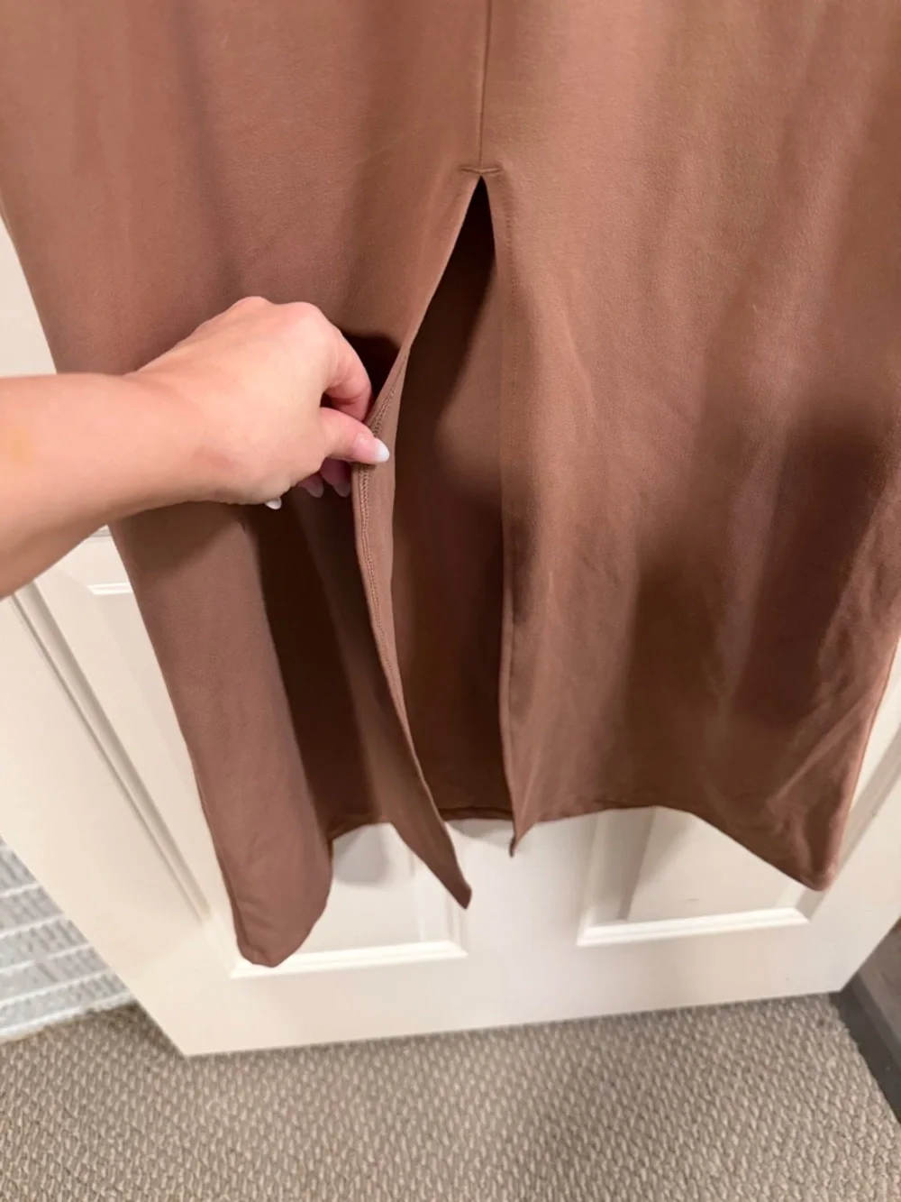 Wild Fable Brown Long Sleeve Bodycon Maxi Dress Size M ButterBliss NWOT - Picture 4 of 4